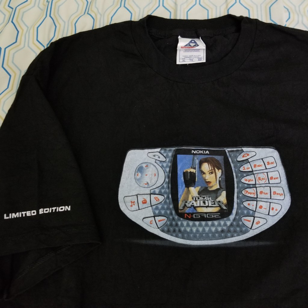Vintage Nokia N Gage Lara Croft Tomb Raider Shirt